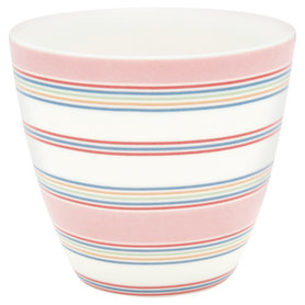 GreenGate Mokje / Latte cup Imke Pale Pink H: 9cm GreenGate Mokje / Latte cup Imke Pale Pink H: 9cm