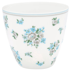 GreenGate Mokje / Latte cup Nicoline Beige H: 9cm GreenGate Mokje / Latte cup Nicoline Beige H: 9cm