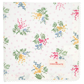 GreenGate Servet / Napkin Mira White 40x40cm GreenGate Servet / Napkin Mira White 40x40cm