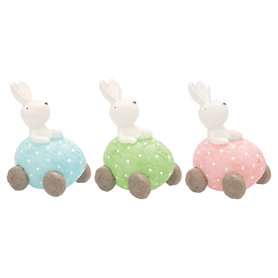 GreenGate Paashaas in Auto Kaars / Candle Rabbit in Car set/3 H:11cm GreenGate Paashaas in Auto Kaars / Candle Rabbit in Car set/3 H:11cm