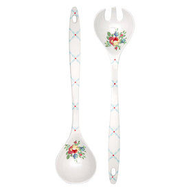 GreenGate Melamine Saladebestek / Salad Cutlery Franka Pale Blue set/2