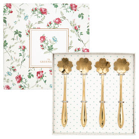 GreenGate Theelepel set/4 Goud / Spoon set/4 Gold  GreenGate Theelepel set/4 Goud / Spoon set/4 Gold