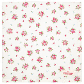 GreenGate Tafelkleed / Tablecloth Abigail White 150x150cm GreenGate Tafelkleed / Tablecloth Abigail White 150x150cm