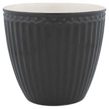 GreenGate Everyday Alice Latte Mok Dark Grey GreenGate Everyday Alice Latte Mok Dark Grey