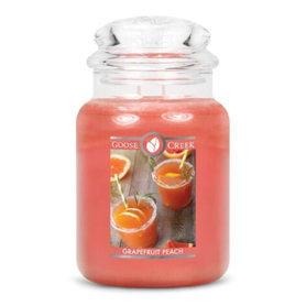 Grapefruit Peach Goose Creek Candle 24oz Large Jar Grapefruit Peach Goose Creek Candle 24oz Large Jar