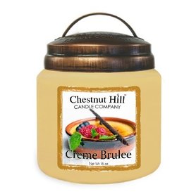 CHESTNUT HILL Candles Geurkaars met 2 lonten CREME BRULEÈ  450g 