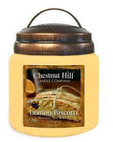 CHESTNUT HILL Candles Geurkaars met 2 lonten LEMON BISCOTTI 450g  CHESTNUT HILL Candles Geurkaars met 2 lonten LEMON BISCOTTI 450g