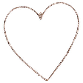 GreenGate Kerst Metalen Hart Hanger Champagne L  GreenGate Kerst Metalen Hart Hanger Champagne L
