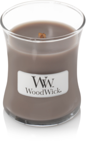 WoodWick® HearthWick® Black Amber & Citrus Geurkaars Mini 