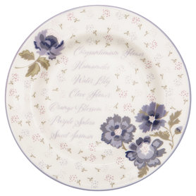 GreenGate Gebaksbord / Small Plate Beatrice White D:15cm GreenGate Gebaksbord / Small Plate Beatrice White D:15cm