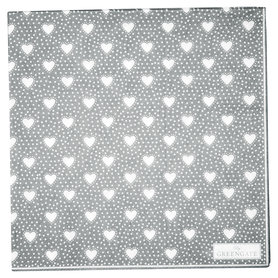 GreenGate Papieren Servet / Paper Napkin Penny Grey large 20pcs GreenGate Papieren Servet / Paper Napkin Penny Grey large 20pcs