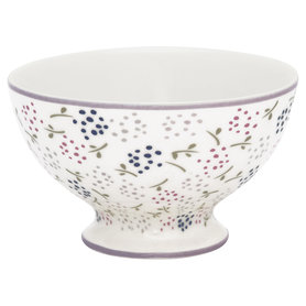 GreenGate Snack Schaaltje / Snack bowl Ginny White D:10cm GreenGate Snack Schaaltje / Snack bowl Ginny White D:10cm