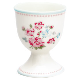 GreenGate Eierdop / Egg cup Sonia White H:6,5cm GreenGate Eierdop / Egg cup Sonia White H:6,5cm