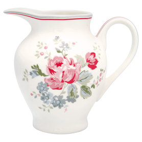 GreenGate Melkkan / Creamer Elouise White H:8cm GreenGate Melkkan / Creamer Elouise White H:8cm