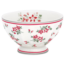 GreenGate Cereal Schaaltje / French bowl medium Avery White D:10cm GreenGate Cereal Schaaltje / French bowl medium Avery White D:10cm