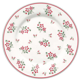 GreenGate Ontbijtbord / Plate Avery White D:20,5cm
