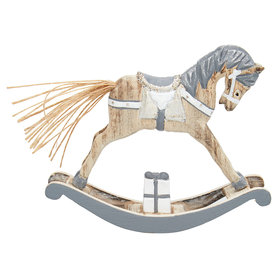 GreenGate Decoratie Paard Rocking Horse Grey Small H:11cm GreenGate Decoratie Paard Rocking Horse Grey Small H:11cm