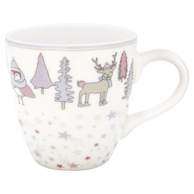 GreenGate Kinder Mok / Kids Mug Forrest Lavender H:8cm GreenGate Kinder Mok / Kids Mug Forrest Lavender H:8cm