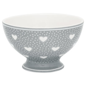 GreenGate Snack Schaaltje / Snack bowl Penny Grey D:10cm GreenGate Snack Schaaltje / Snack bowl Penny Grey D:10cm