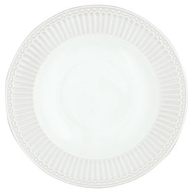 GreenGate Alice White Soep Bord  D: 21,5 cm