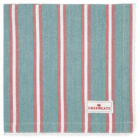 GreenGate Servet / Napkin with Lace Brittney Green 40x40cm GreenGate Servet / Napkin with Lace Brittney Green 40x40cm