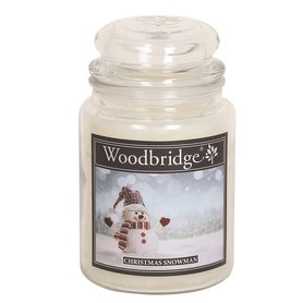 Woodbridge Candle Xmas Snowman 565gr Large Candle