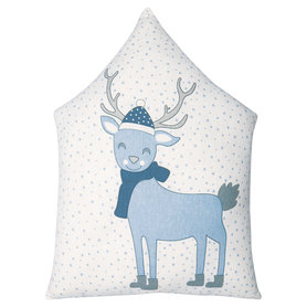 GreenGate Sierkussen Kinderkamer Deer Pale Blue Piece Printed 30x40cm GreenGate Sierkussen Kinderkamer Deer Pale Blue Piece Printed 30x40cm