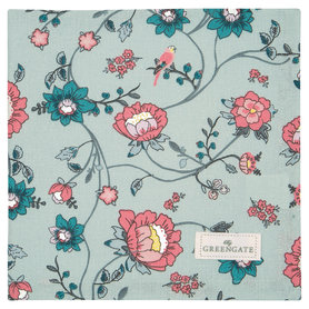 GreenGate Servet / Napkin Sienna Dusty Mint 40x40cm GreenGate Servet / Napkin Sienna Dusty Mint 40x40cm