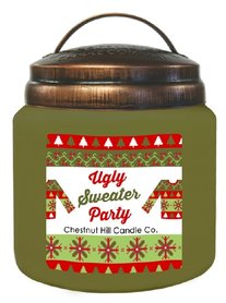CHESTNUT HILL Candles Geurkaars met 2 lonten UGLY SWEATER PARTY 450g  CHESTNUT HILL Candles Geurkaars met 2 lonten UGLY SWEATER PARTY 450g