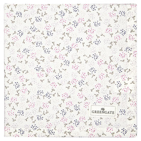 GreenGate Servet / Napkin Ginny White 40x40cm GreenGate Servet / Napkin Ginny White 40x40cm