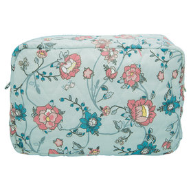 GreenGate Make-up Tas / Cosmetic Bag Sienna Dusty Mint Large 16x29cm  GreenGate Make-up Tas / Cosmetic Bag Sienna Dusty Mint Large 16x29cm