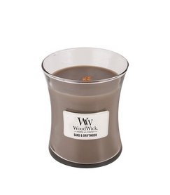 WoodWick® HearthWick® Sand & Driftwood Geurkaars Medium  WoodWick® HearthWick® Sand & Driftwood Geurkaars Medium