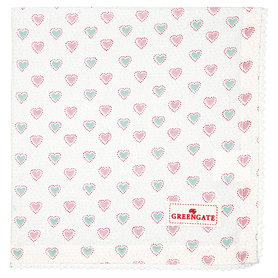 GreenGate Servet / Napkin with Lace Penny White 40x40cm GreenGate Servet / Napkin with Lace Penny White 40x40cm