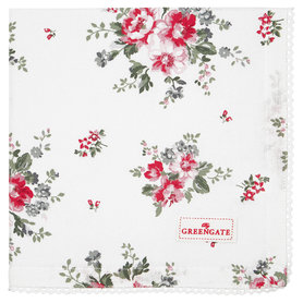GreenGate Servet / Napkin with Lace Elouise White 40x40cm GreenGate Servet / Napkin with Lace Elouise White 40x40cm