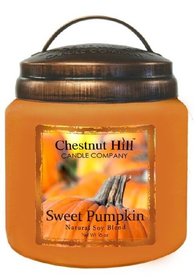 CHESTNUT HILL Candles Geurkaars met 2 lonten SWEET PUMPKIN 450g 