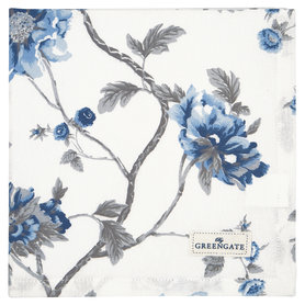 GreenGate Servet / Napkin Charlotte White 40x40cm GreenGate Servet / Napkin Charlotte White 40x40cm