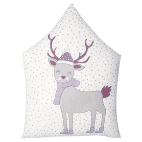 GreenGate Sierkussen Kinderkamer Deer Lavender Piece Printed 30x40cm GreenGate Sierkussen Kinderkamer Deer Lavender Piece Printed 30x40cm