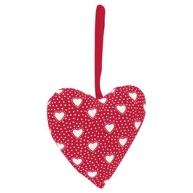 GreenGate Decoratie Hart / Heart Penny Red set of 2 H:9cm GreenGate Decoratie Hart / Heart Penny Red set of 2 H:9cm