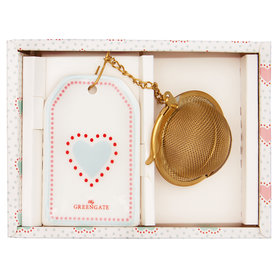 GreenGate Theezeef / Tea infuser Penny White L:21,5cm