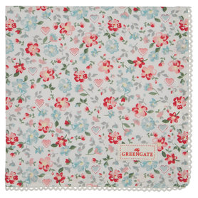 GreenGate Servet / Napkin with Lace Merla White 40x40cm GreenGate Servet / Napkin with Lace Merla White 40x40cm