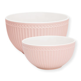 GreenGate Alice Pale Pink serveer schalen set/2 GreenGate Alice Pale Pink serveer schalen set/2