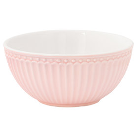 GreenGate Everyday Alice Cereal Bowl Alice Pale Pink D:14cm