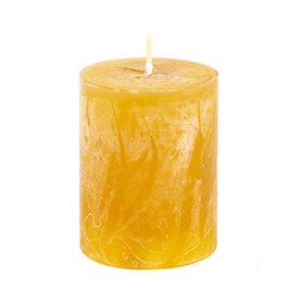 Candle Pillar Ochre yellow 5x6,5cm Homesociety