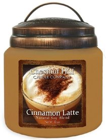 CHESTNUT HILL Candles Geurkaars met 2 lonten CINNAMON LATTE 450g  CHESTNUT HILL Candles Geurkaars met 2 lonten CINNAMON LATTE 450g