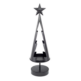 Kerstboom Theelichthouder Londen Zwart Metaal Homesociety