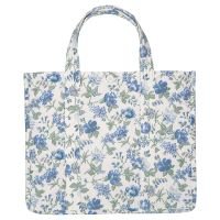 GreenGate Shopper / Cotton Bag Donna Blue 34x20x42cm GreenGate Shopper / Cotton Bag Donna Blue 34x20x42cm
