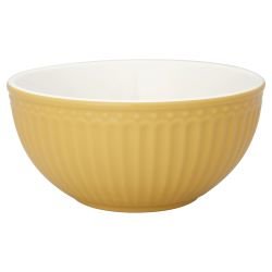 GreenGate Kommetje / Cereal Bowl Alice Honey Mustard D:14cm