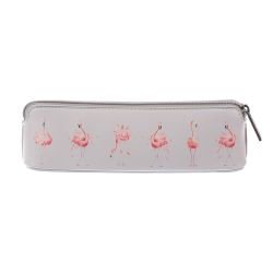 Wrendale Brush Bag / Pencil Case - Flamingo
