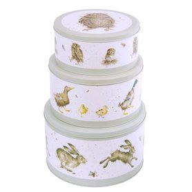 Wrendale Cake Tin Nest - Hare/Duck/Owl 