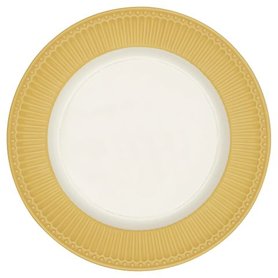 GreenGate Dinerbord / Dinner plate Alice Honey Mustard D: 26,5 cm GreenGate Dinerbord / Dinner plate Alice Honey Mustard D: 26,5 cm